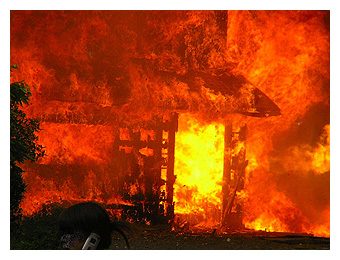 賃貸トラブル・火事の写真
